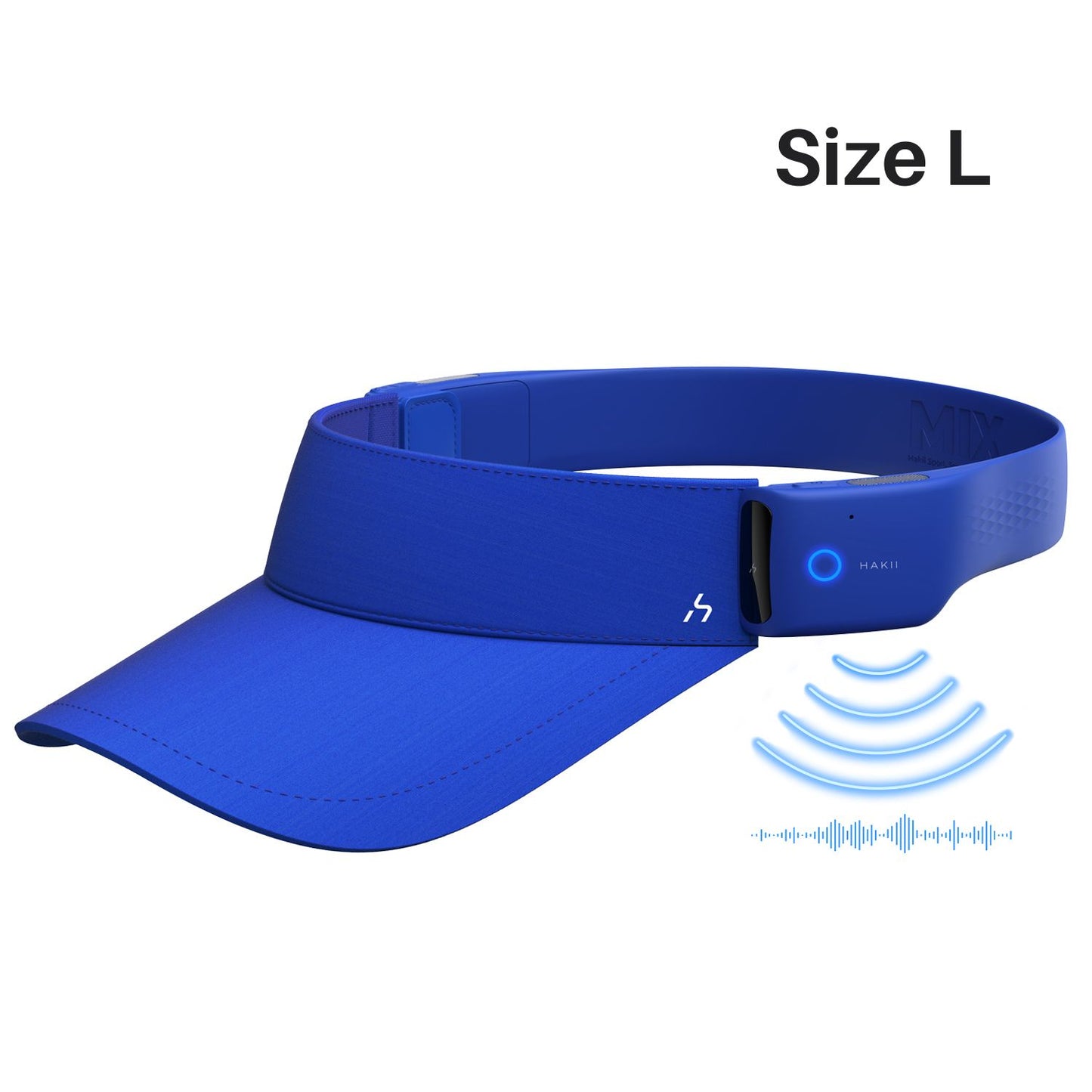 HAKII MIXV Smart Bluetooth Visor Headphones (Blue)