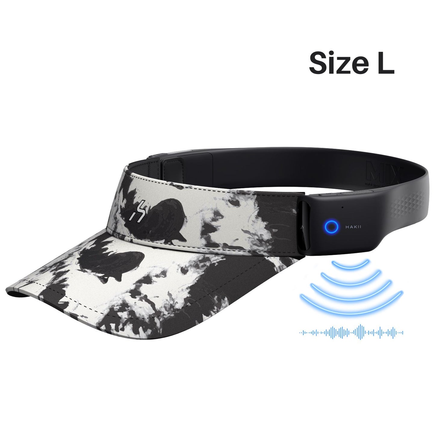 HAKII MIXV Smart Bluetooth Visor Headphones (Tie-Dye)