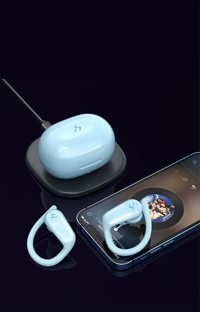 Wireless Charging with HAKII Action Wireless Earbuds Mobile