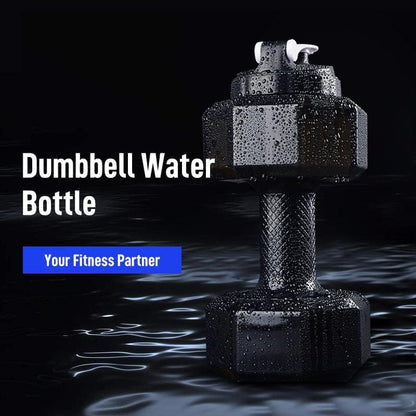HAKII Dumbbell Water Bottle - Water Dumbbell (Black)