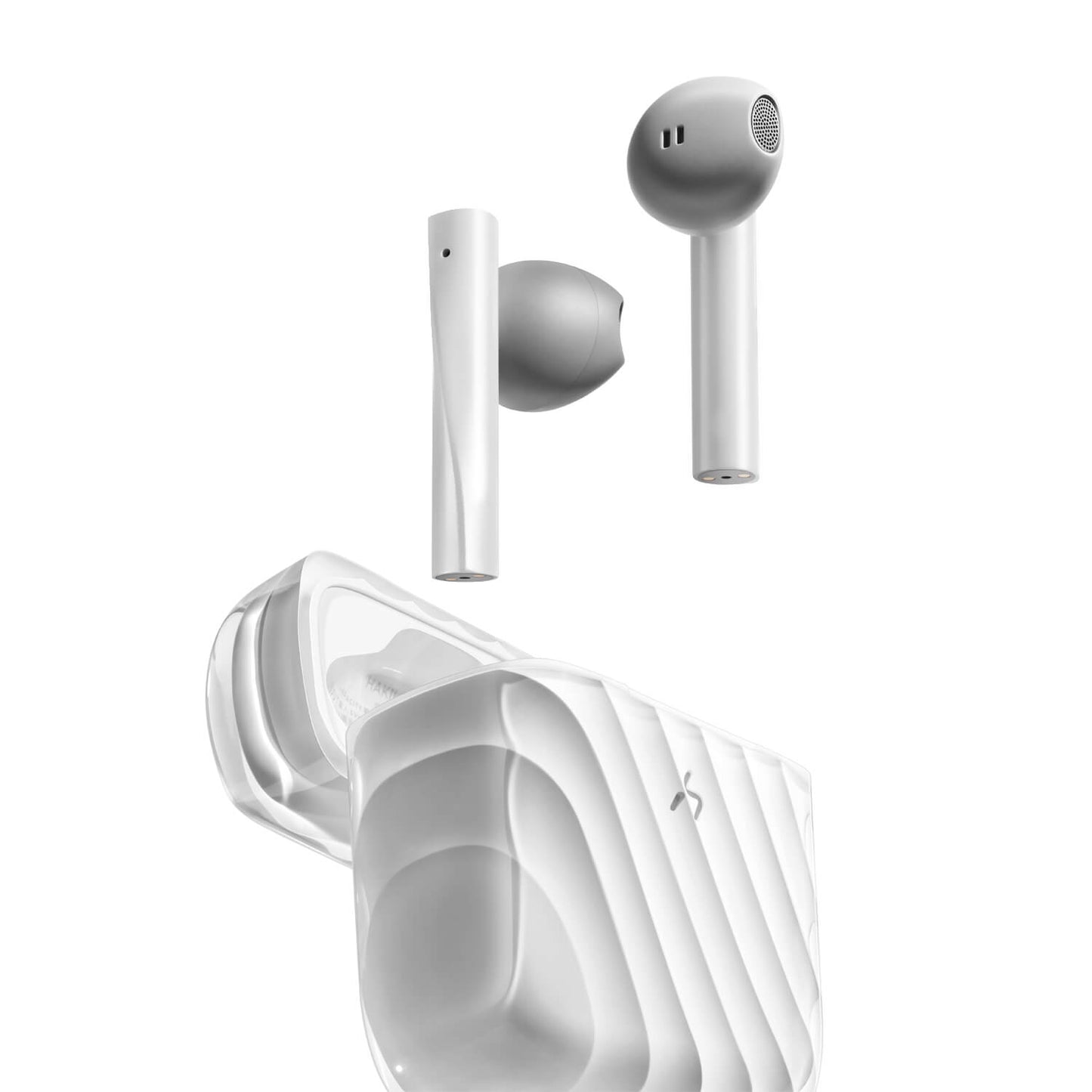 HAKII ICE Lite Écouteurs sans fil à faible latence pour Android et iPhone (Blanc)