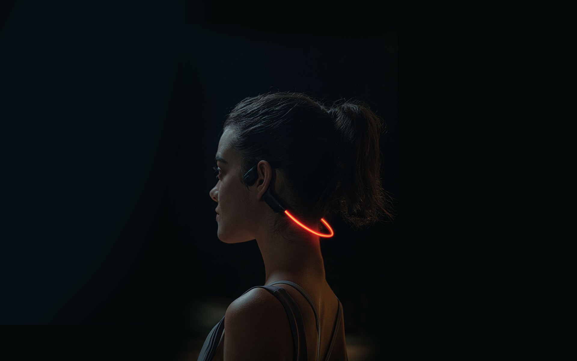 HAKII Light LED MP3-Player Bluetooth-Ohrhörer bleiben sichtbar