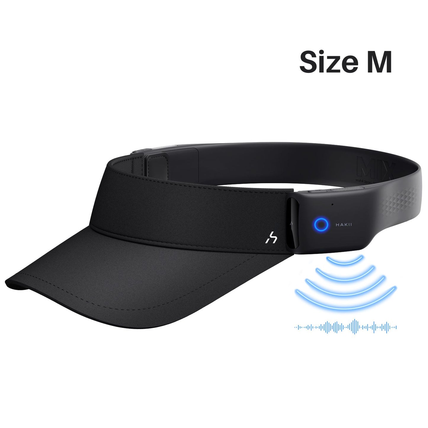 HAKII MIXV Smart Bluetooth Visor Headphones (Black)